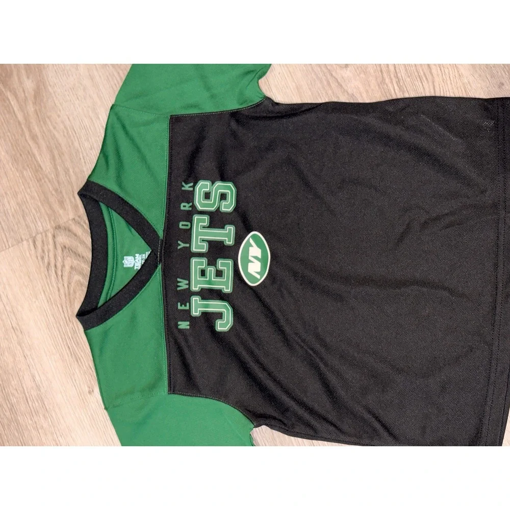 NFL Team Apparel New York Jets Toddler Jersey T-Shirt Green Black 4T NWT